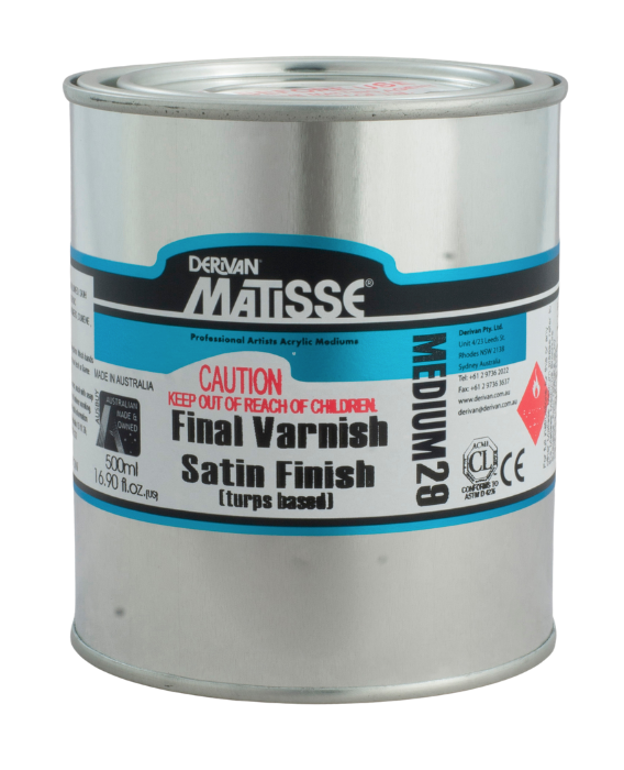 Final Varnish Satin Finish (Turps based) - Matisse Final Varnish Satin Finish (Turps based)